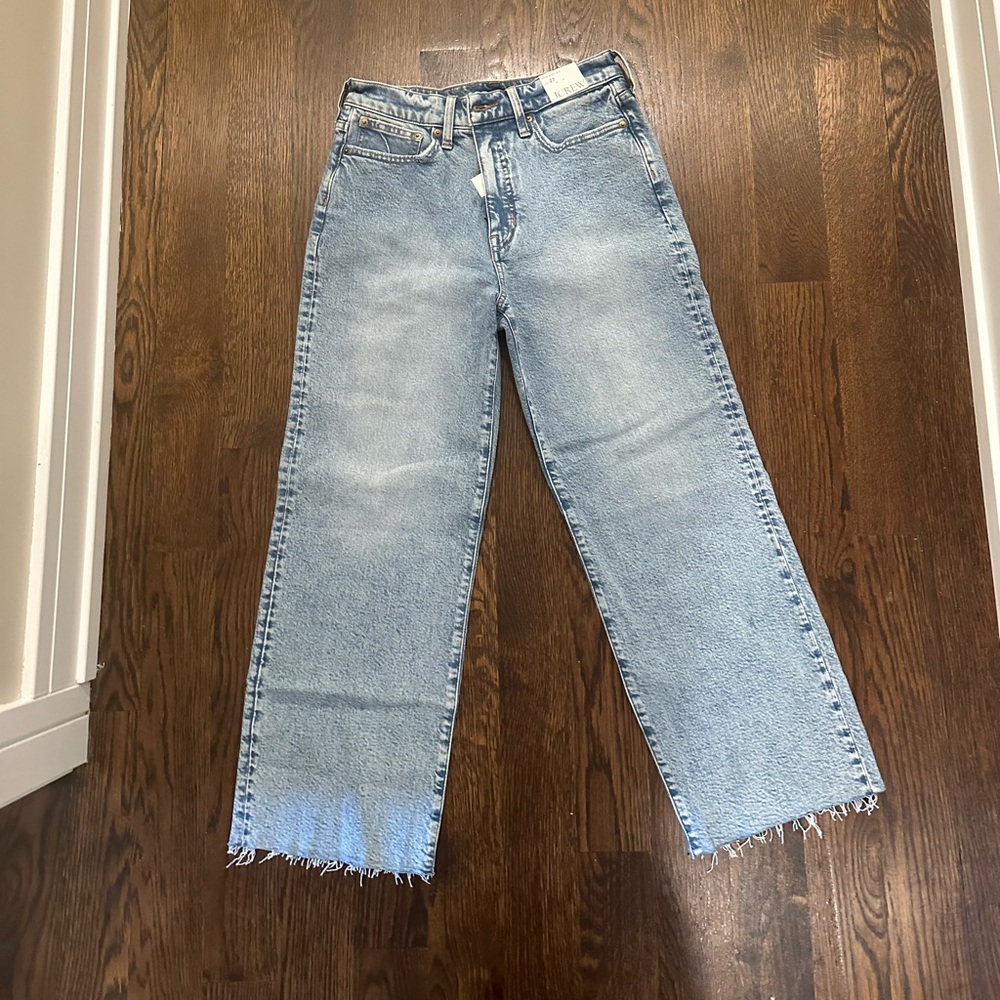 Jcrew Slim Wide Leg Jeans